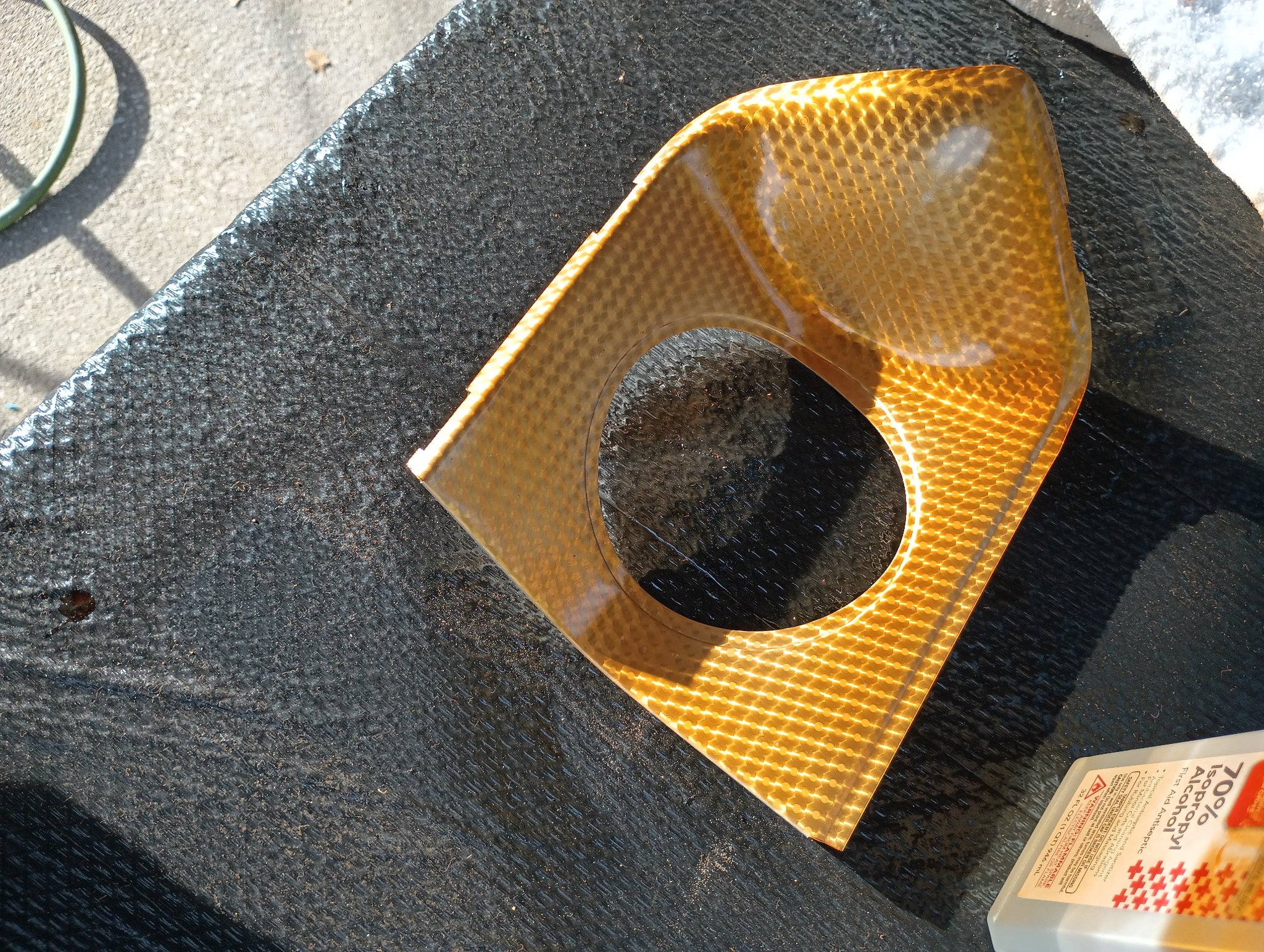ChromeKarats gold plating work — Gold Carbon Fiber Gauge Pod
